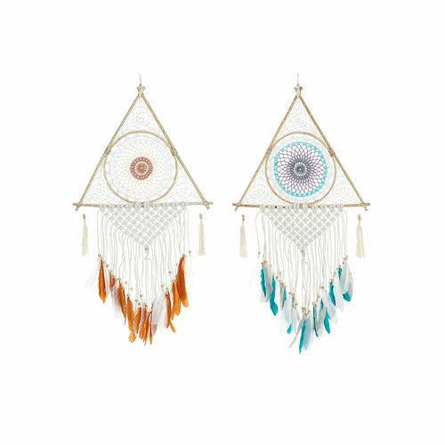 Dream Catcher DKD Home Decor 8424001858279 42 x 2 x 97 cm Feathers